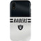 NFL Las Vegas Raiders White Striped iPhone XR Pro Case