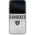 NFL Las Vegas Raiders White Striped iPhone XS Max Skin
