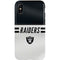 NFL Las Vegas Raiders White Striped iPhone XS Pro Case