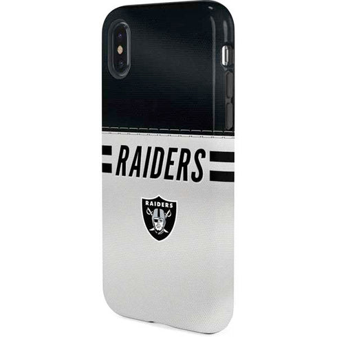 NFL Las Vegas Raiders White Striped iPhone XS Pro Case