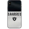 NFL Las Vegas Raiders White Striped iPhone XS Skin