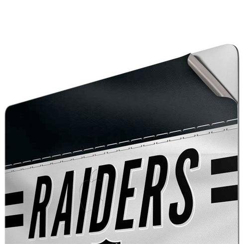 NFL Las Vegas Raiders White Striped Apple MacBook Pro 16-inch Skin