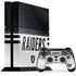 NFL Las Vegas Raiders White Striped PlayStation PS4 Skins