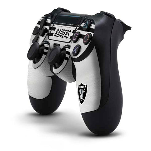 NFL Las Vegas Raiders White Striped PS4 Pro/Slim Controller Skin