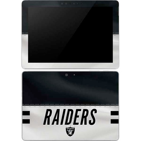 NFL Las Vegas Raiders White Striped Surface Go Skin
