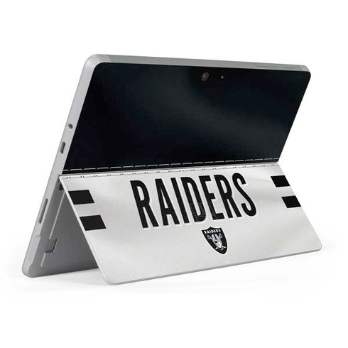 NFL Las Vegas Raiders White Striped Surface Go Skin