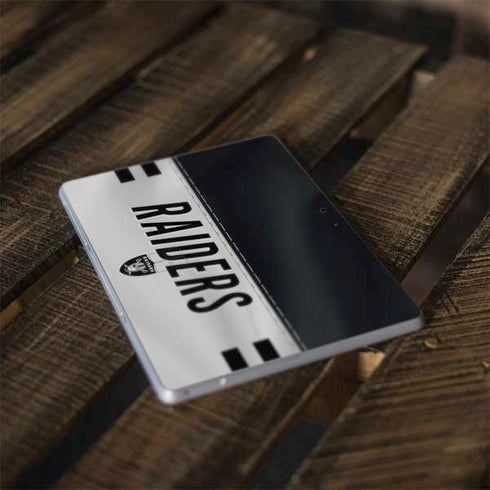 NFL Las Vegas Raiders White Striped Surface Go Skin