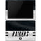 NFL Las Vegas Raiders White Striped Surface Pro 6 Skin