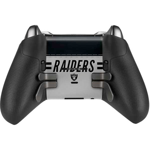 NFL Las Vegas Raiders White Striped Xbox Elite Wireless Controller Series 2 Skin