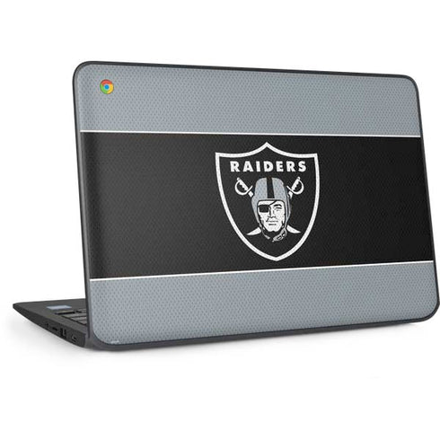NFL Las Vegas Raiders Zone Block HP Chromebook Skin