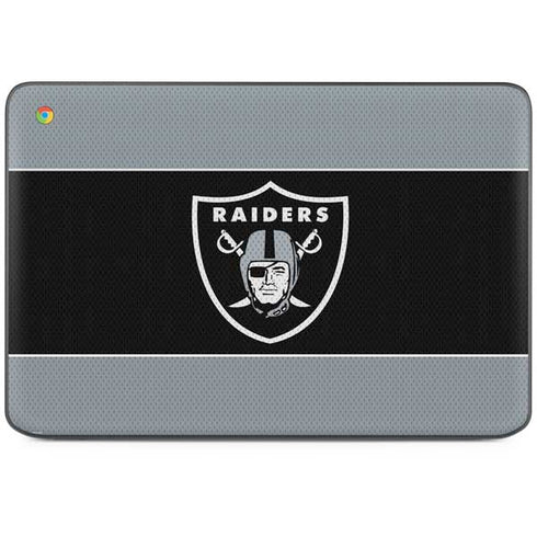 NFL Las Vegas Raiders Zone Block HP Chromebook Skin
