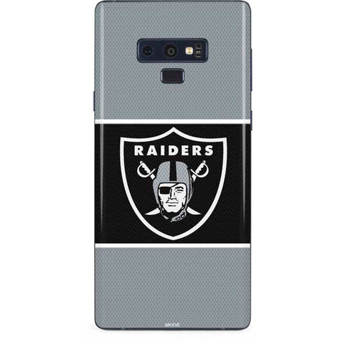 NFL Las Vegas Raiders Zone Block Galaxy Note 9 Skin