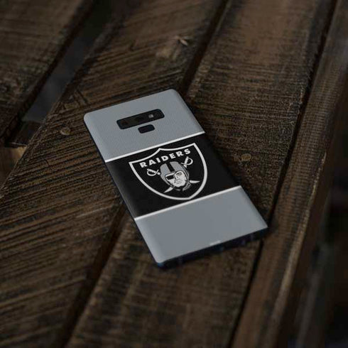 NFL Las Vegas Raiders Zone Block Galaxy Note 9 Skin