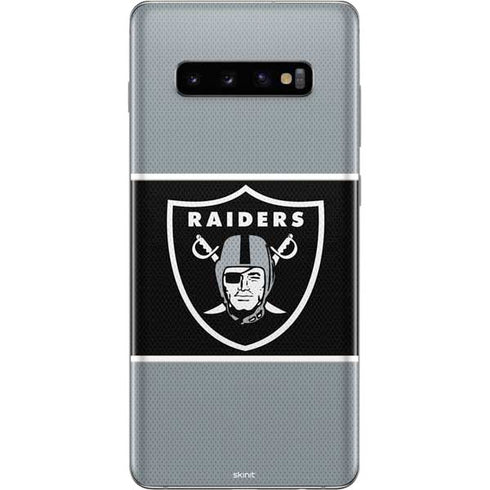 NFL Las Vegas Raiders Zone Block Galaxy S10 Plus Skin