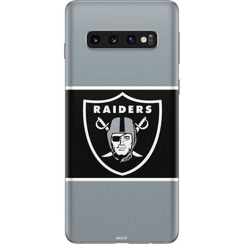 NFL Las Vegas Raiders Zone Block Galaxy S10 Skin