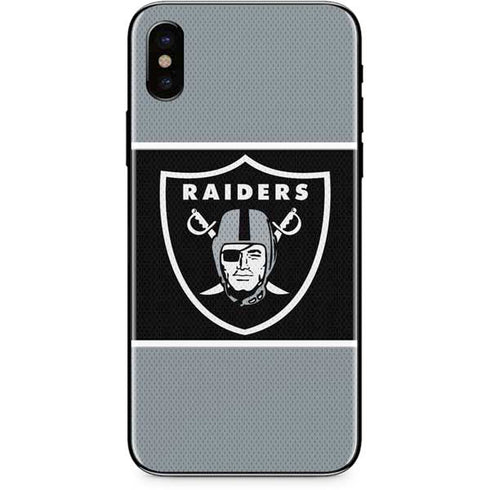 NFL Las Vegas Raiders Zone Block iPhone XS Skin