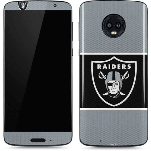 NFL Las Vegas Raiders Zone Block Moto G6 Skin