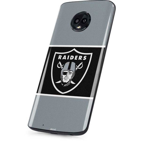NFL Las Vegas Raiders Zone Block Moto G6 Skin