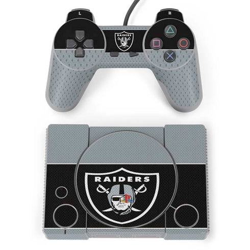NFL Las Vegas Raiders Zone Block PlayStation Classic Bundle Skin