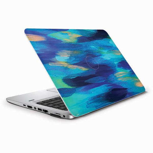 Ocean Blue Brush Stroke by Etta Vee HP Elitebook Skin