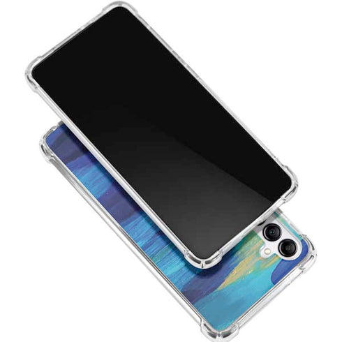 Ocean Blue Brush Stroke by Etta Vee Galaxy A16 5G Clear Case