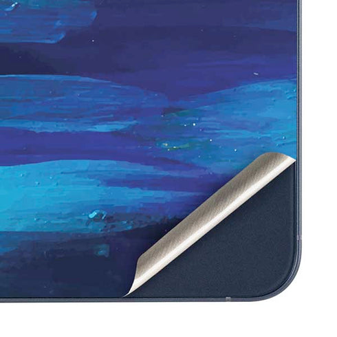 Ocean Blue Brush Stroke by Etta Vee Galaxy A35 5G Skin