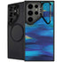 Ocean Blue Brush Stroke by Etta Vee Galaxy Cases