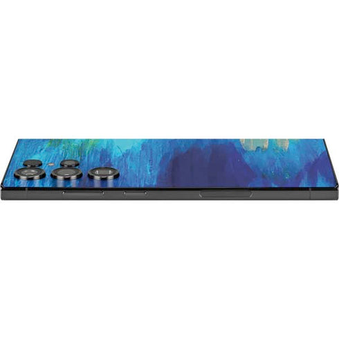 Ocean Blue Brush Stroke by Etta Vee Galaxy S25 Ultra Skin