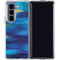 Ocean Blue Brush Stroke by Etta Vee Galaxy Z Fold5 5G Clear Case