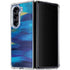 Ocean Blue Brush Stroke by Etta Vee Galaxy Z Fold5 5G Clear Case
