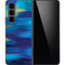 Ocean Blue Brush Stroke by Etta Vee Galaxy Z Fold5 5G Skin
