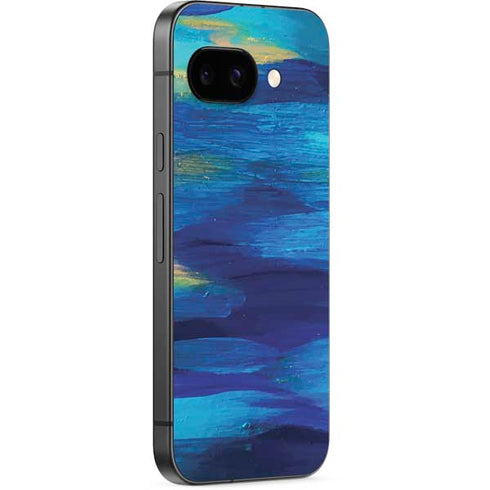 Ocean Blue Brush Stroke by Etta Vee Google Pixel 9a Skin