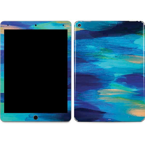 Ocean Blue Brush Stroke by Etta Vee iPad Skins
