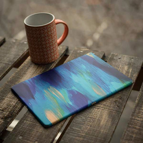 Ocean Blue Brush Stroke by Etta Vee iPad Skins