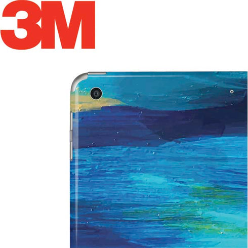 Ocean Blue Brush Stroke by Etta Vee Apple iPad Skin