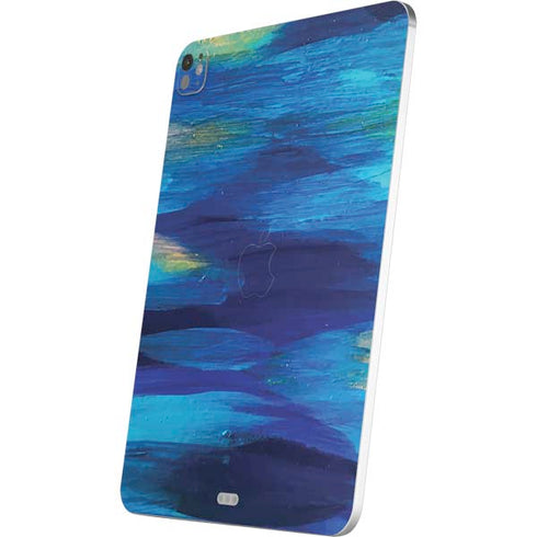 Ocean Blue Brush Stroke by Etta Vee iPad Pro 13in M4 (2024) Skin