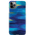 Ocean Blue Brush Stroke by Etta Vee iPhone Cases
