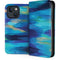 Ocean Blue Brush Stroke by Etta Vee iPhone 15 Folio Case