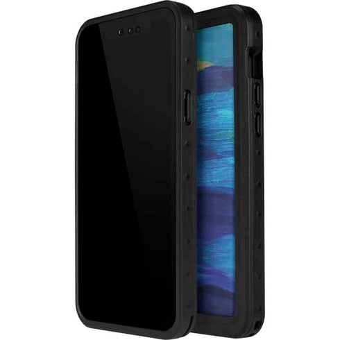 Ocean Blue Brush Stroke by Etta Vee iPhone 15 Plus Waterproof Case