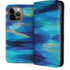 Ocean Blue Brush Stroke by Etta Vee iPhone 15 Pro Max Folio Case