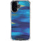 Ocean Blue Brush Stroke by Etta Vee iPhone 16 Clear Case