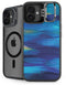 Ocean Blue Brush Stroke by Etta Vee iPhone 16 Kickstand Case
