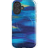 Ocean Blue Brush Stroke by Etta Vee iPhone 16 Magsafe Impact Case