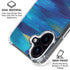 Ocean Blue Brush Stroke by Etta Vee iPhone 16 Plus Clear Case