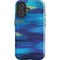 Ocean Blue Brush Stroke by Etta Vee iPhone 16 Plus Impact Case