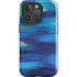Ocean Blue Brush Stroke by Etta Vee iPhone 16 Pro Impact Case