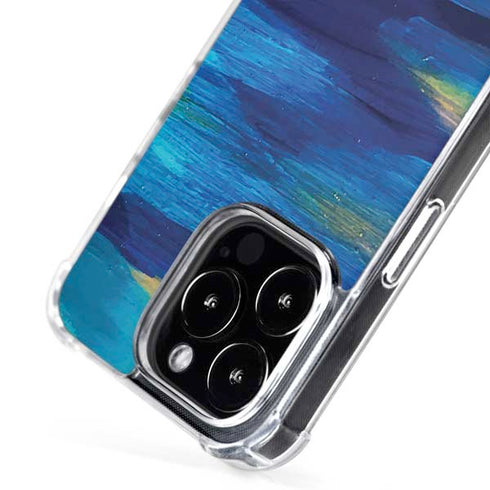 Ocean Blue Brush Stroke by Etta Vee iPhone 16 Pro MagSafe Case