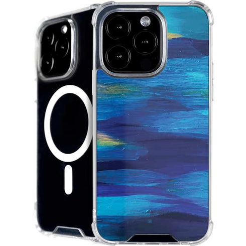 Ocean Blue Brush Stroke by Etta Vee iPhone 16 Pro Max MagSafe Case