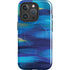 Ocean Blue Brush Stroke by Etta Vee iPhone 16 Pro Max Magsafe Impact Case