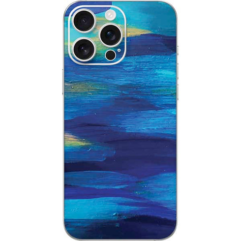 Ocean Blue Brush Stroke by Etta Vee iPhone 16 Pro Max Skin